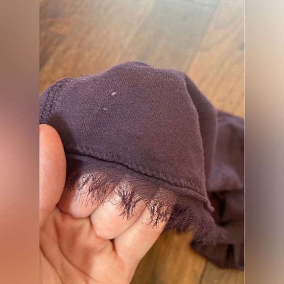 Ann Taylor Loft Dark Purple Long Sleeve Tee XS - Picture 7 of 9